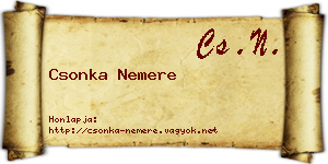 Csonka Nemere névjegykártya